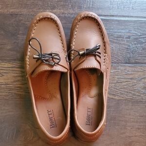 Born Womens Brown Leather Loafers